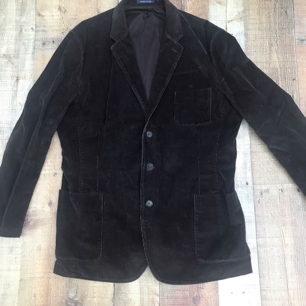 Lands' End Men's Brown Corduroy Jacket size 46.